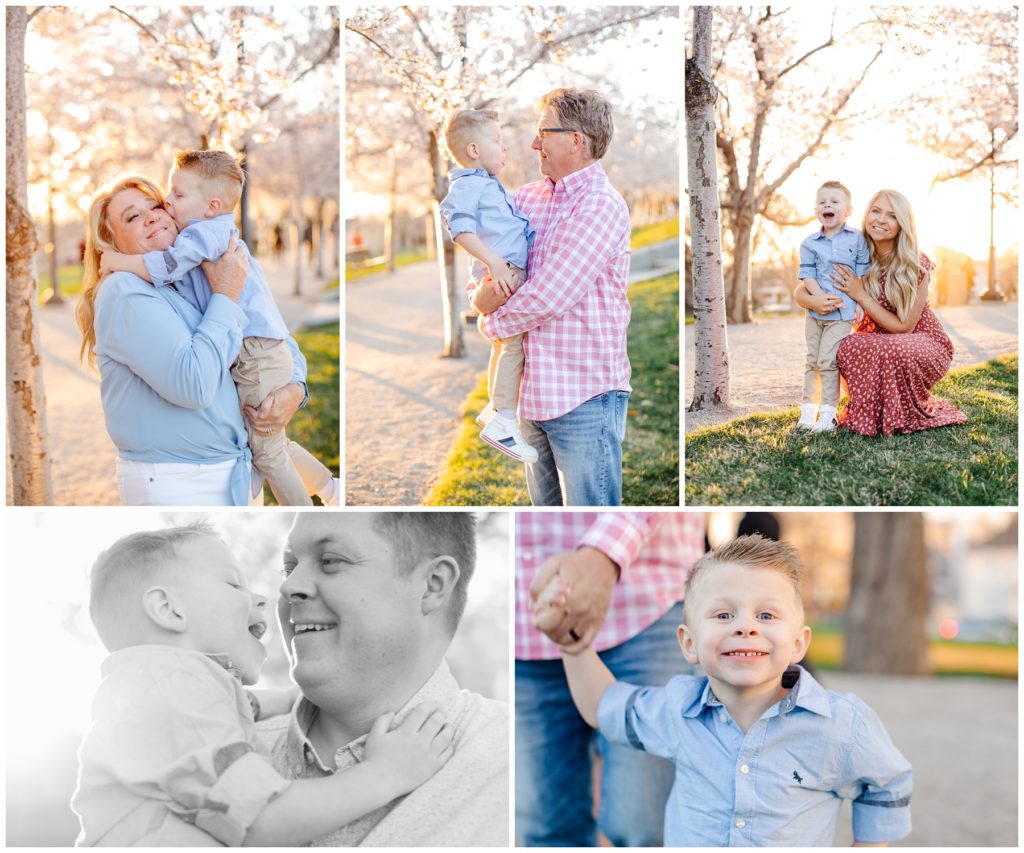 Family Photos Utah, Best Utah Family Photographer, Cherry Blossom Family Photos.
