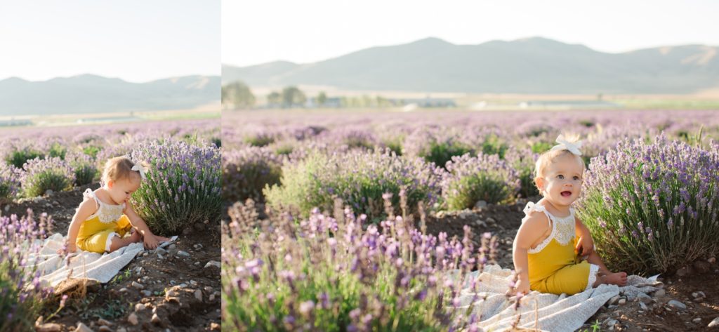 Utah Children's Photography in Lavender Field