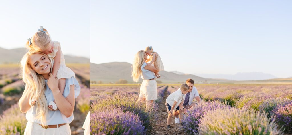 When do the Utah lavender fields bloom? Utah lavender field photography. Family photos in the lavender fields.